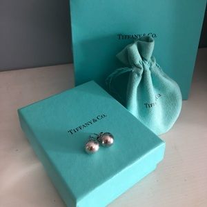 Tiffany and Co Sterling Silver Ball Earrings